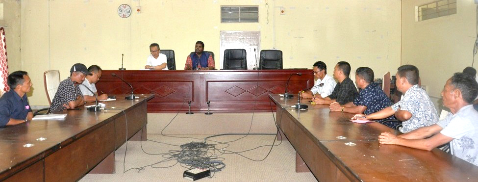 DC & District Election Officer, Mon Thavaseelan K, IAS addressing the meeting held with all the political parties of Mon District at DC Conference Hall, Mon on August 13. (DIPR Photo) 